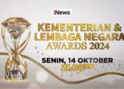 Saksikan Besok Malam di iNews! Apresiasi Tertinggi bagi Kinerja Pemerintahan, KEMENTERIAN & LEMBAGA NEGARA AWARDS 2024, Pukul 21.00 WIB