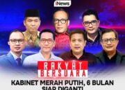 Saksikan KABINET MERAH PUTIH, 6 BULAN SIAP DIGANTI Malam Ini di Rakyat Bersuara Bersama Aiman Witjaksono, Refly Harun, Ray Rangkuti, Live hanya di iNews