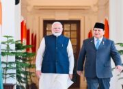 Momen Prabowo Gelar Pertemuan Bilateral dengan PM Modi di Hyderabad House