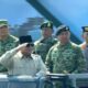 Prabowo-Panglima TNI Naik Maung Cek Pasukan Upacara Gelar Kehormatan Militer di Batujajar