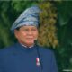 Upacara Penurunan Sang Merah Putih di Istana, Prabowo Kenakan Beskap dan Ikat Kepala Songket Tanjak Melayu